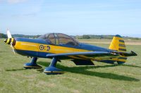 F-BTDN @ LFRU - Mudry CAP-10B, Static display, Morlaix-Ploujean airport (LFRU-MXN) air show in september 2014 - by Yves-Q