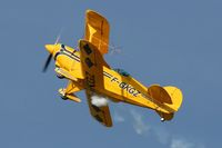 F-GKGZ @ LFRU - Pitts S-2A Special, Solo display, Morlaix-Ploujean airport (LFRU-MXN) air show in september 2014 - by Yves-Q