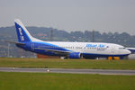 YR-BAK @ EGGW - Blue Air - by Chris Hall