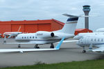 N104AR @ EGGW - parked at Luton - by Chris Hall