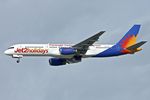 G-LSAJ @ EGCC - 1990 Boeing 757-236, c/n: 24793 of Jet2 at Manchester - by Terry Fletcher
