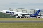 C-GTSD @ EGCC - 2001 Airbus A330-343X, c/n: 407 of Air Transat departing Manchester - by Terry Fletcher