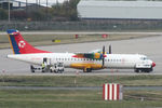 OY-RUG @ EGBB - Danish Air Transport - by Chris Hall