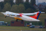 OY-RUG @ EGBB - Danish Air Transport - by Chris Hall