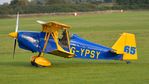G-YPSY @ EGTH - 1. G-YPSY preparing to depart the rousing season finale Race Day Air Show at Shuttleworth, Oct. 2014.