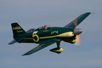 G-ARUL @ EGTH - A beautiful topside pass towards the end of a spirited aerobatic display during the Shuttleworth Trust's 'Race Day' airshow, 2014 - by alanh