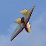 BGA1999 @ EGTH - 44. BGA1999 in display mode at the rousing season finale Race Day Air Show at Shuttleworth, Oct. 2014.