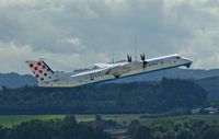 9A-CQD @ LSZH - Croatia Airlines, is here climbing out Zürich-Kloten(LSZH) in front of the well known landmark Uetliberg - by A. Gendorf