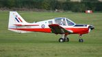 G-CBEF @ EGTH - 3. XX621 preparing to depart the rousing season finale Race Day Air Show at Shuttleworth, Oct. 2014.