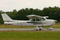 F-GIIL @ LFES - Reims F172N Skyhawk, Taxiing to holding point rwy 03, Guiscriff airfield (LFES) open day 2014 - by Yves-Q