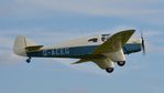 G-AEEG @ EGTH - 42. G-AEEG in display mode at the rousing season finale Race Day Air Show at Shuttleworth, Oct. 2014.