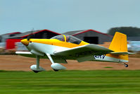G-BZRV @ EGBR - Another hot landing
