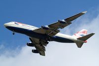 G-CIVA @ EGLL - Boeing 747-436 [27092] (British Airways) Home~G 23/04/2013. On approach 27R.