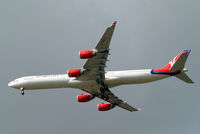 G-VBLU @ EGLL - Airbus A340-642 [723] (Virgin Atlantic) Home~G 19/04/2013. On approach 27R.
