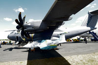 F-WILE @ EGLF - Nestling under the wing of the A400M. - by kenvidkid