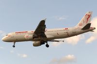 TS-IME @ EGLL - 'Tabarka' in special 60th Anniversary of Tunisair (1948-2008) livery on finals for runway 27L. Test registration was F-WWIR. - by Glyn Charles Jones