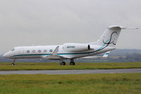 N597DC @ EGFF - Gulfstream, seen parked up on the Cambrian Apron, out of Munich. - by Derek Flewin