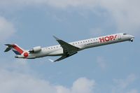 F-HMLF @ LFRB - Canadair Regional Jet CRJ-1000, Take off rwy 07R, Brest-Bretagne airport (LFRB-BES) - by Yves-Q