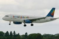SP-HAC @ LFRB - Airbus A320-233, On final rwy 25L, Brest-Bretagne airport (LFRB-BES) - by Yves-Q