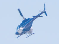 N407AD - Seen in flight over Carmel Valley area of San Diego, CA near the interchange of the 5 and 56 freeways - by Anonymous