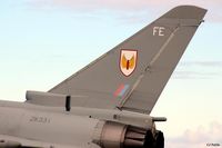 ZK331 @ EGQS - Close up tail shot at RAF Lossiemouth whilst coded FE of the based 1 Sqn - by Clive Pattle