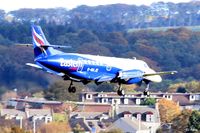 G-MAJD @ EGPD - On short finals for landing at Aberdeen EGPD - by Clive Pattle