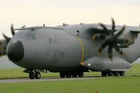 F-WWMS @ LFPB - Airbus Military A-400M Atlas, Taxiing after landing, Paris-Le Bourget (LFPB-LBG) Air Show 2013 - by Yves-Q