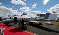 N446LJ @ EGLF - On static display at FIA 2014. - by kenvidkid