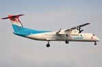 LX-LGN @ EDDF - Luxair Dash8 landing - by FerryPNL