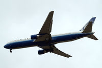 N661UA @ EGLL - Boeing 767-322ER [27158] (United Airlines) Home~G 02/08/2013. On approach 27R.