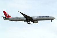 VT-JEN @ EGLL - Boeing 777-35RER [35157] (THY Turkish Airlines) Home~G 04/08/2013. On approach 27L. - by Ray Barber