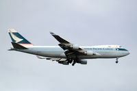 B-LID @ EGLL - Boeing 747-467ERF [36869] (Cathay Pacific Cargo) Home~G 02/08/2013. On approach 27L.
