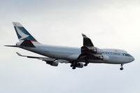 B-LID @ EGLL - Boeing 747-467ERF [36869] (Cathay Pacific Cargo) Home~G 02/08/2013. On approach 27L.