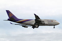 HS-TGO @ EGLL - Boeing 747-4D7 [26609] (Thai Airways ) Home~G 04/08/2013. On approach 27L.