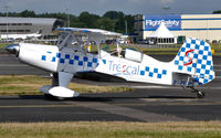 F-PFJP @ EGLF - Manoeuvring for static display at FIA 2014. - by kenvidkid
