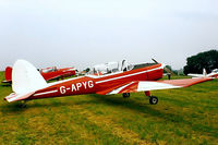 G-APYG @ EGDT - De Havilland Canada DHC-1 Chipmunk T.22 [C1/0060] Wroughton~G 29/06/86 - by Ray Barber