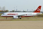UR-AJB @ EGGW - 1997 Airbus A320-233, c/n: 733 of Atlasjet Ukraine at Luton - by Terry Fletcher