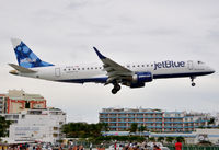 N318JB @ TNCM - On short finals to St Maarten. - by kenvidkid