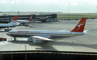 VH-EAG @ YSSY - Qantas Boeing 707-338C at Sydney Airport during the early 1980's - by Peter Lea