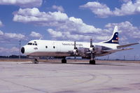 VH-RMB @ YMML - Ansett Air Cargo Lockheed L188 Electra VH-RMB at Melbourne Airport. Photo taken during 1983 - by Peter Lea