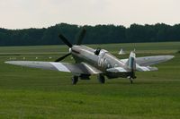F-AZJS @ LFFQ - Supermarine Spitfire PR19 389, La Ferté Alais Airfield (LFFQ) Air Show 2012 - by Yves-Q