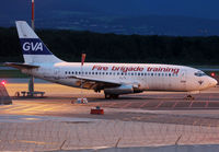 F-GCJL @ LSGG - Used by Geneva Fire Brigade for training... Ex. Air Mediterranee aircraft... - by Shunn311