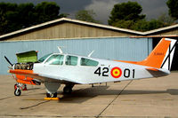 E24A-1 @ LEGT - Beech F33C Bonanza [CJ-52] (Spanish Air Force) Getafe AB~EC 20/09/2002 - by Ray Barber