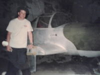 N99483 - sitting in a driveway in Glen Avon California I was 18. The pic tackin in 1988 the plane blonde to the Tyson family. I was in the plane when it went down scared the heck out of me glad to be alive:) - by steve pierce