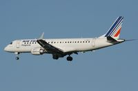 F-HBLC @ LFRB - Embraer ERJ-190LR, Short approach rwy 25L, Brest-Bretagne airport (LFRB-BES) - by Yves-Q