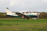 G-BJAG @ EGFH - Visiting Piper Archer II. - by Roger Winser