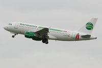 D-ASTZ @ LFBO - Airbus A319-112, Take-off Rwy 32L, Toulouse Blagnac Airport (LFBO-TLS) - by Yves-Q
