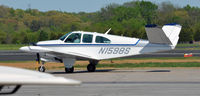 N1598S @ KDAN - 1962 Beech P35 in Danville Va. - by Richard T Davis