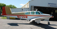N1725W @ KDAN - 1972 Beech V35B in Danville Va. - by Richard T Davis