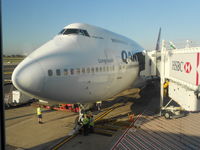 VH-OJT @ YSSY - After arrival from Narita (RJAA) as QF22 - by George Brown